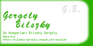 gergely bilszky business card